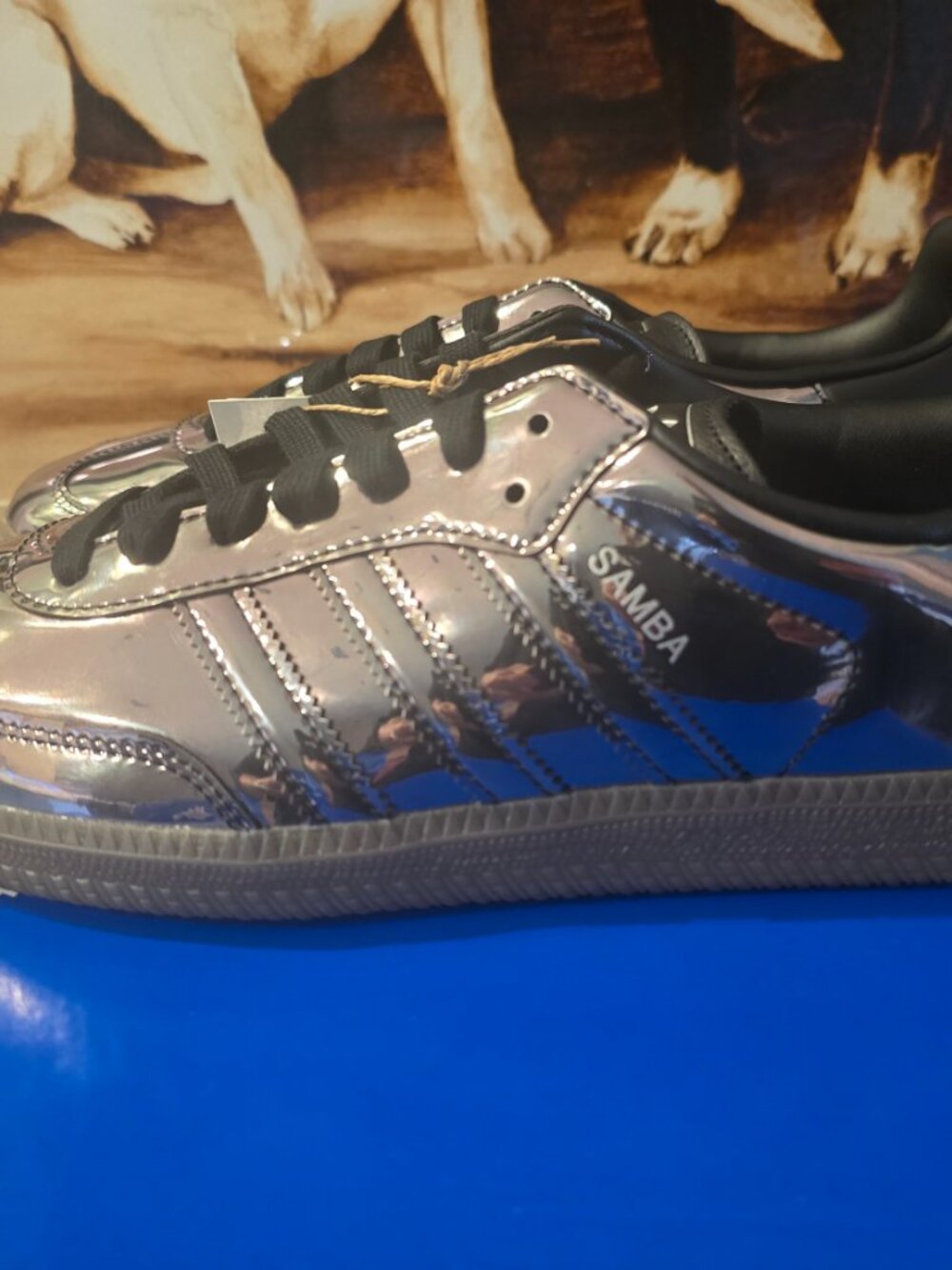 adidas Samba OG Low Top Sneakers KJ7486 'Mirror Finish' Shoes 2026 RARE Men's 10 - Picture 4 of 16